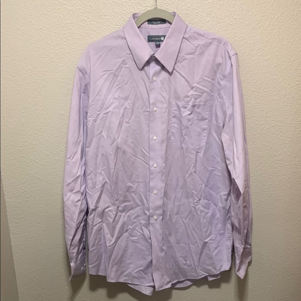 Nordstrom Purple Dress Shirt Classic Button-Down